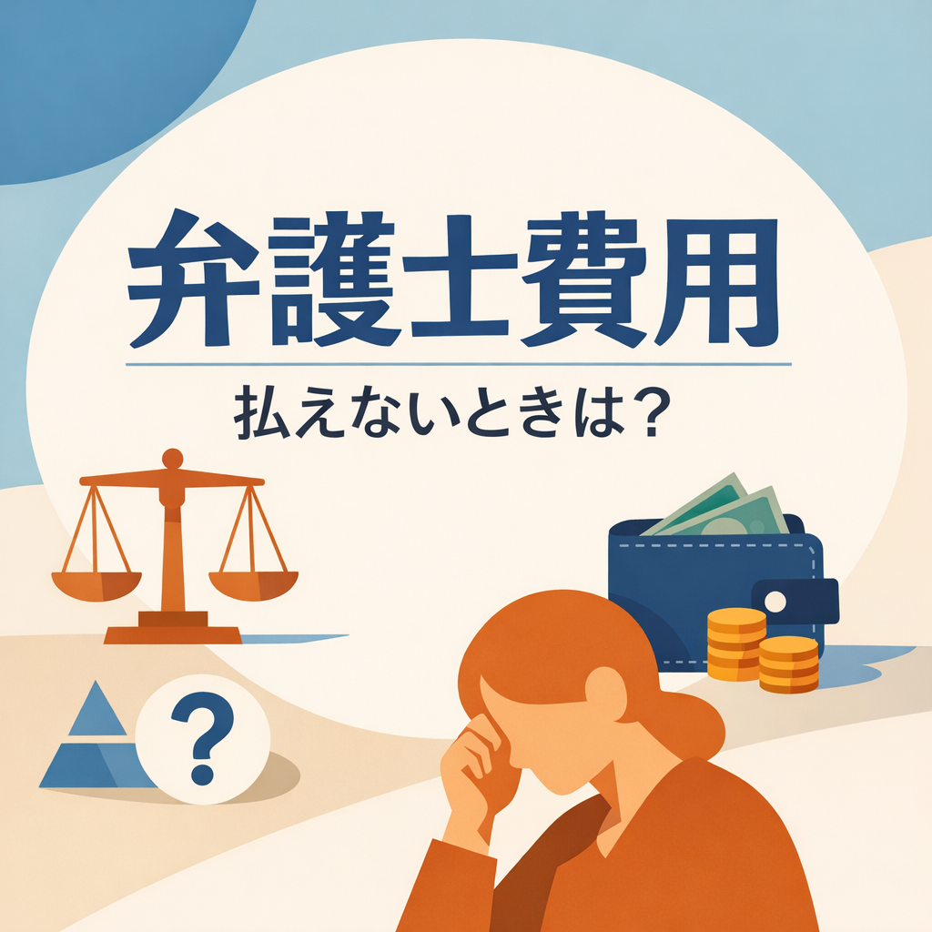 弁護士 費用 払えないときは?