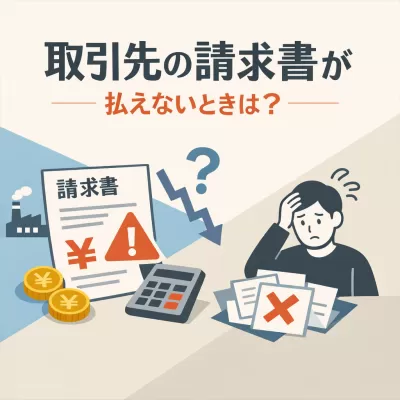 取引先の請求書が払えないときはどうすれば？対処法を解説！