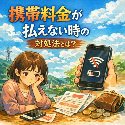 携帯料金が払えない時の対処法とは？