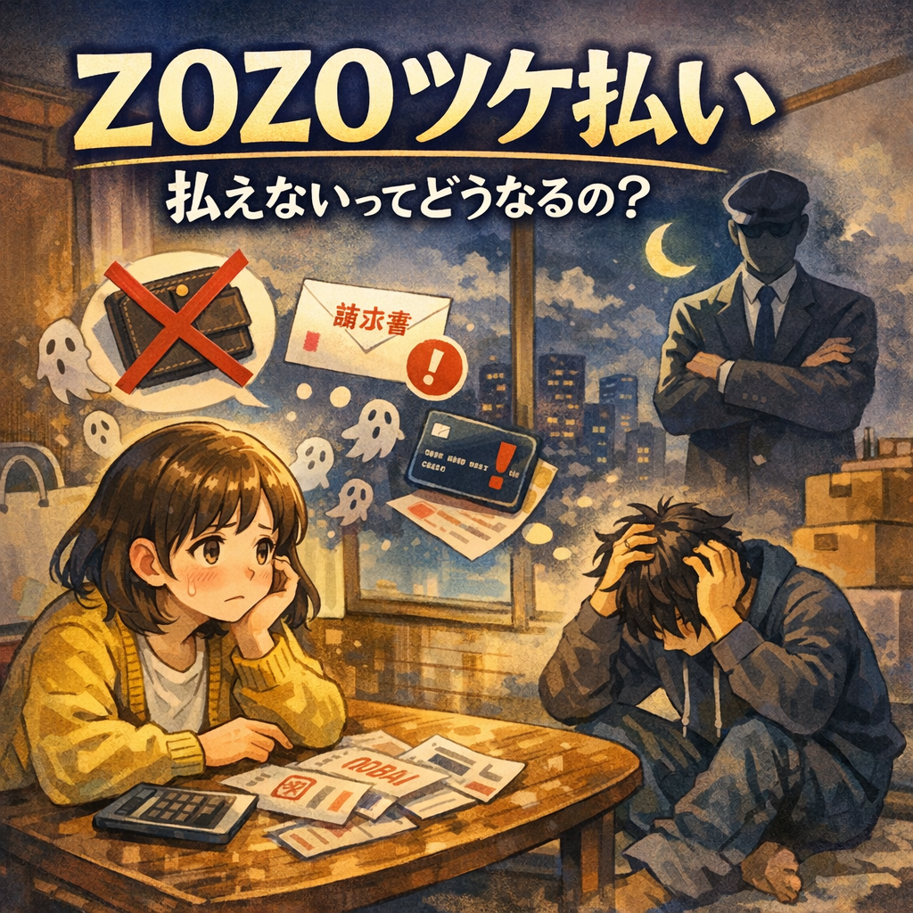 ZOZOツケ払い払えないってどうなるの?
