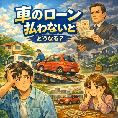車のローン払わないとどうなる？