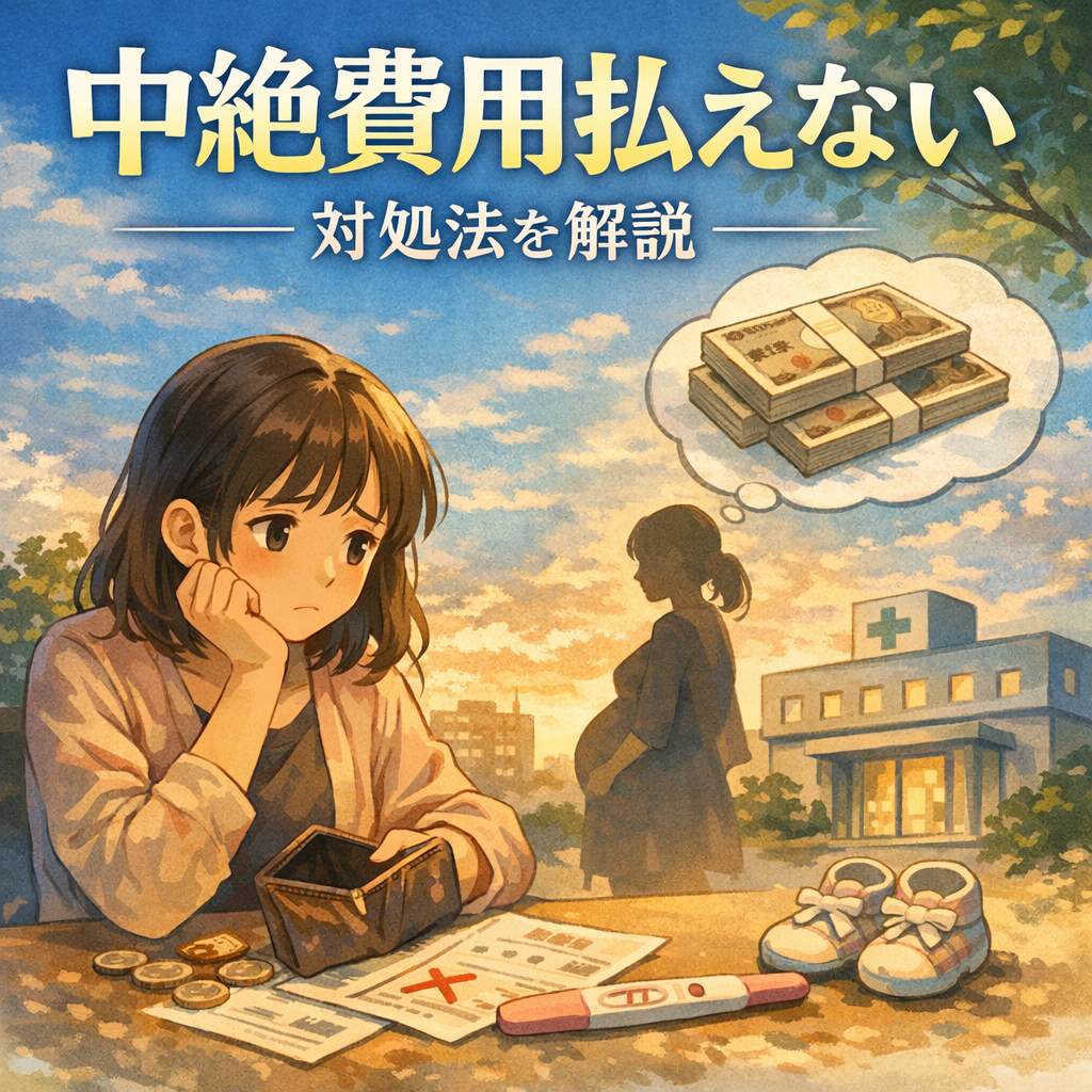 中絶費用払えない、対処法を解説?