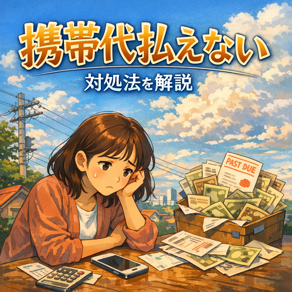 携帯代払えない、対処法を解説?