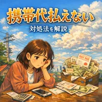 携帯代払えない、対処法を解説？