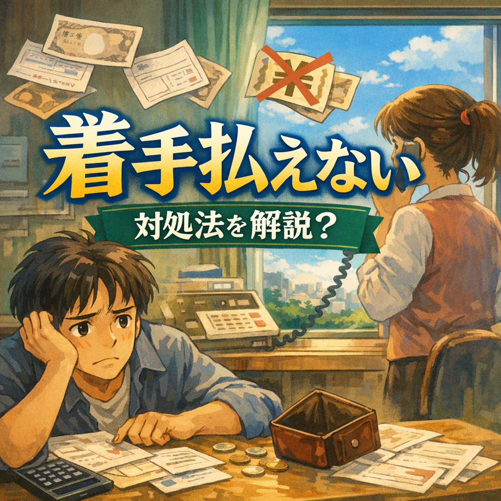 着手払えない 対処法を解説?
