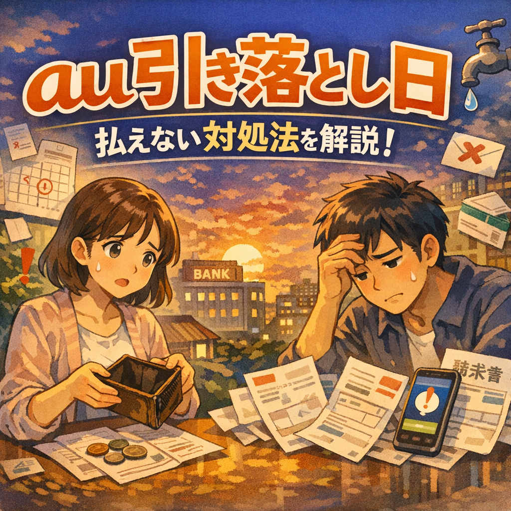 au 引き落とし日払えない対処法を解説?