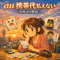 au 携帯代払えない、対処法を解説？