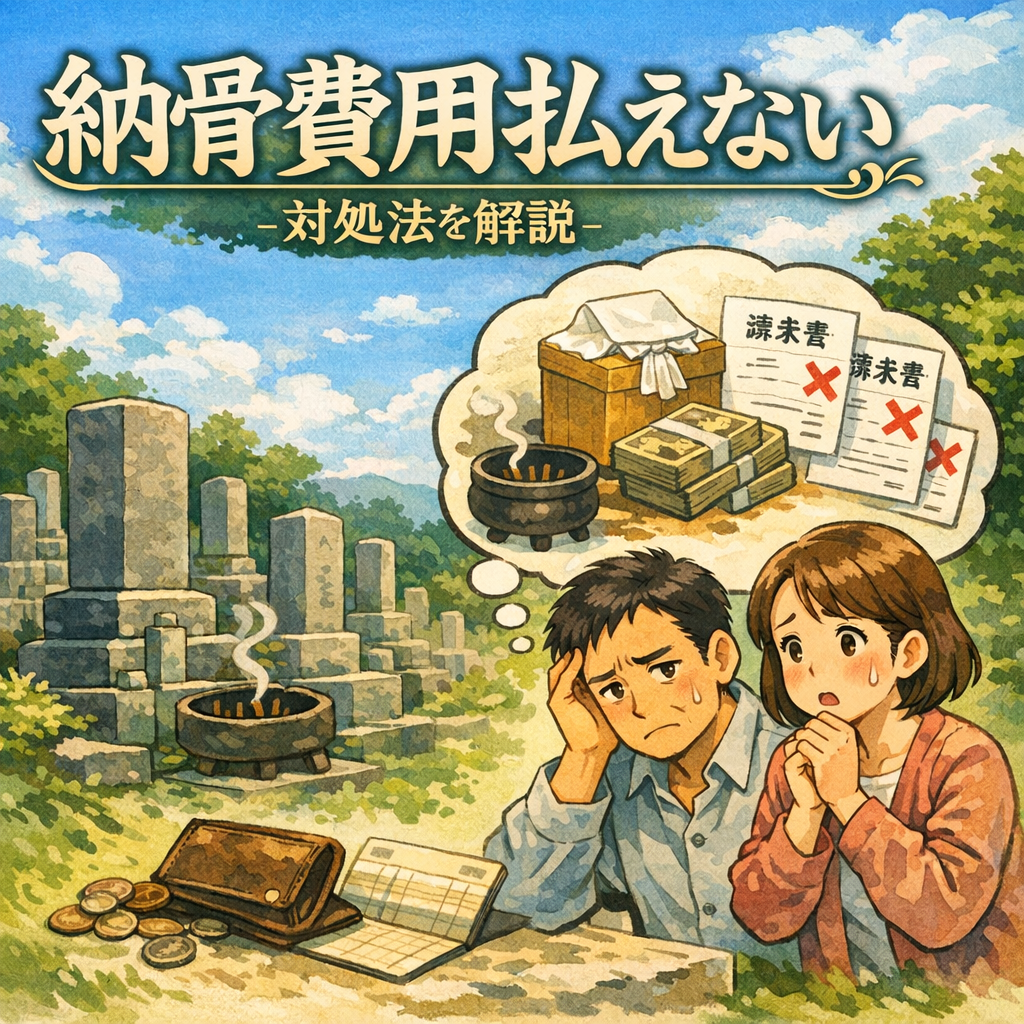 納骨費用払えない、対処法を解説?