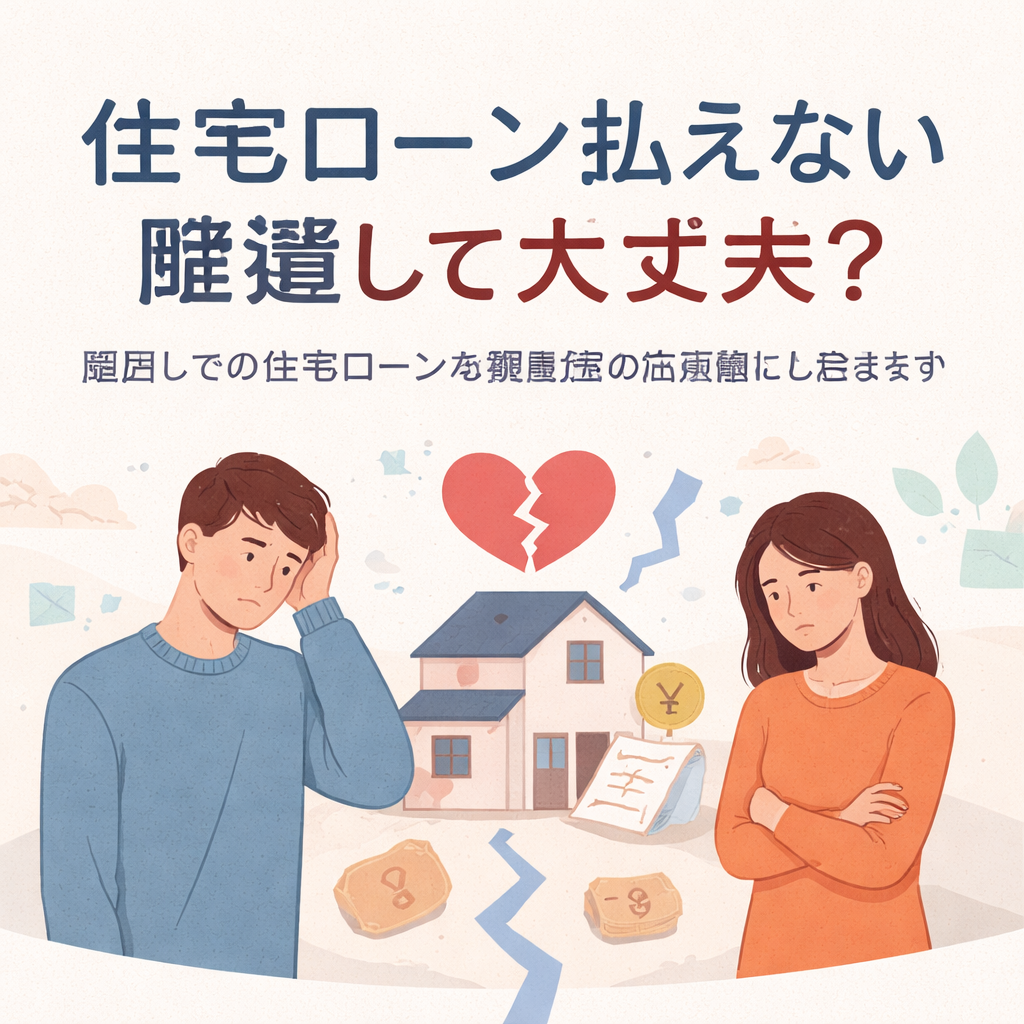 離婚しても住宅ローンの返済義務は原則として残ります